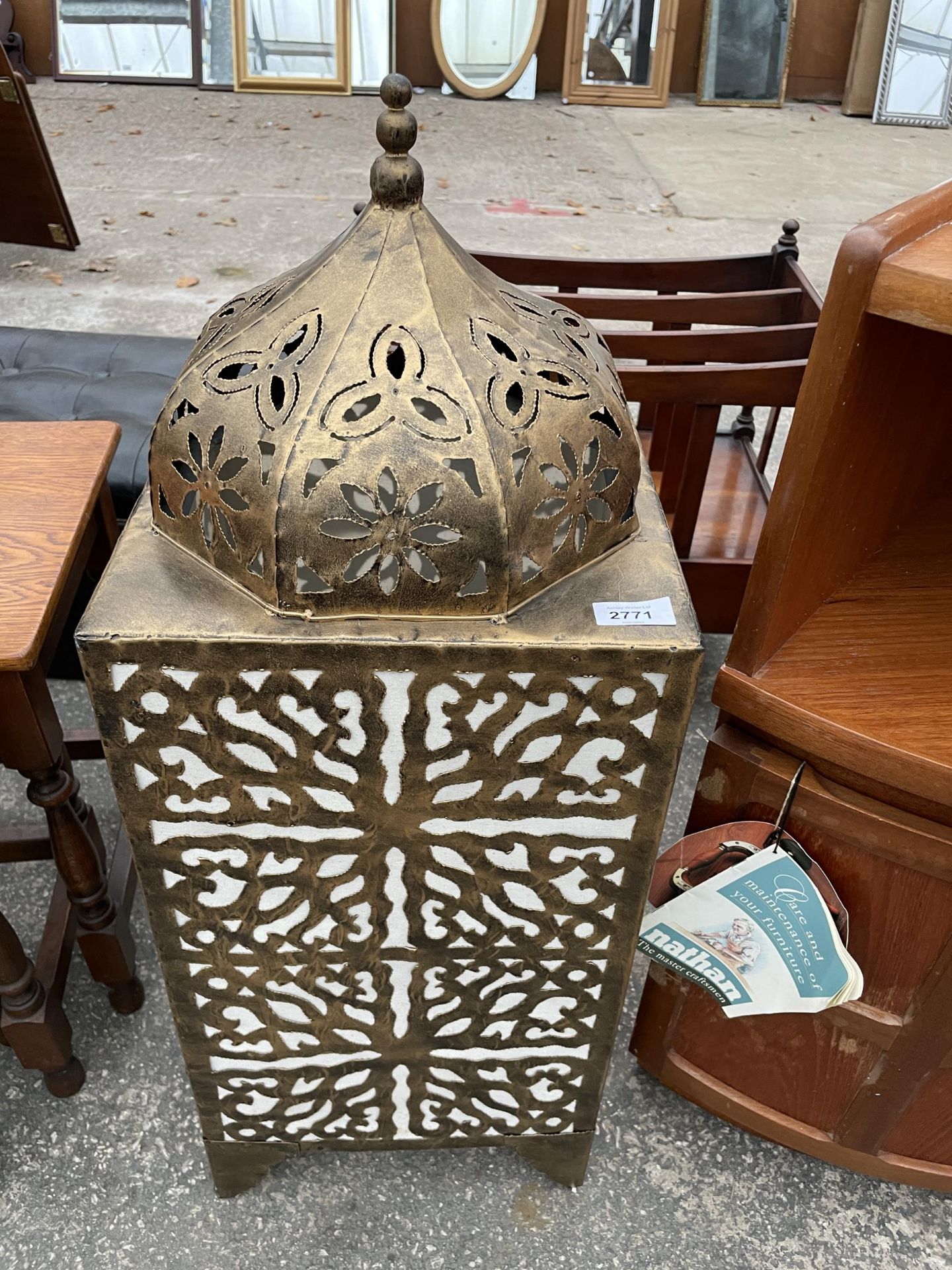 A MOROCCAN STYLE LANTERN STYLE SHADE