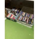 TWO BOXES OF ASSORTED DVDS