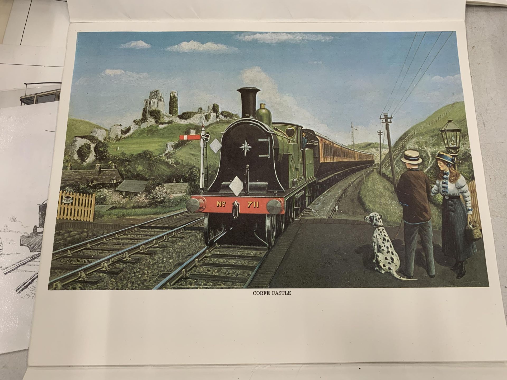 A COLLECTION OF RAILWAY RELATED ITEMS, PRINTS, BOOKS ETC - Image 5 of 6