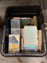 A BOX OF ASSORTED BOOKS AND MAPS, ROCK CLIMBING INTEREST