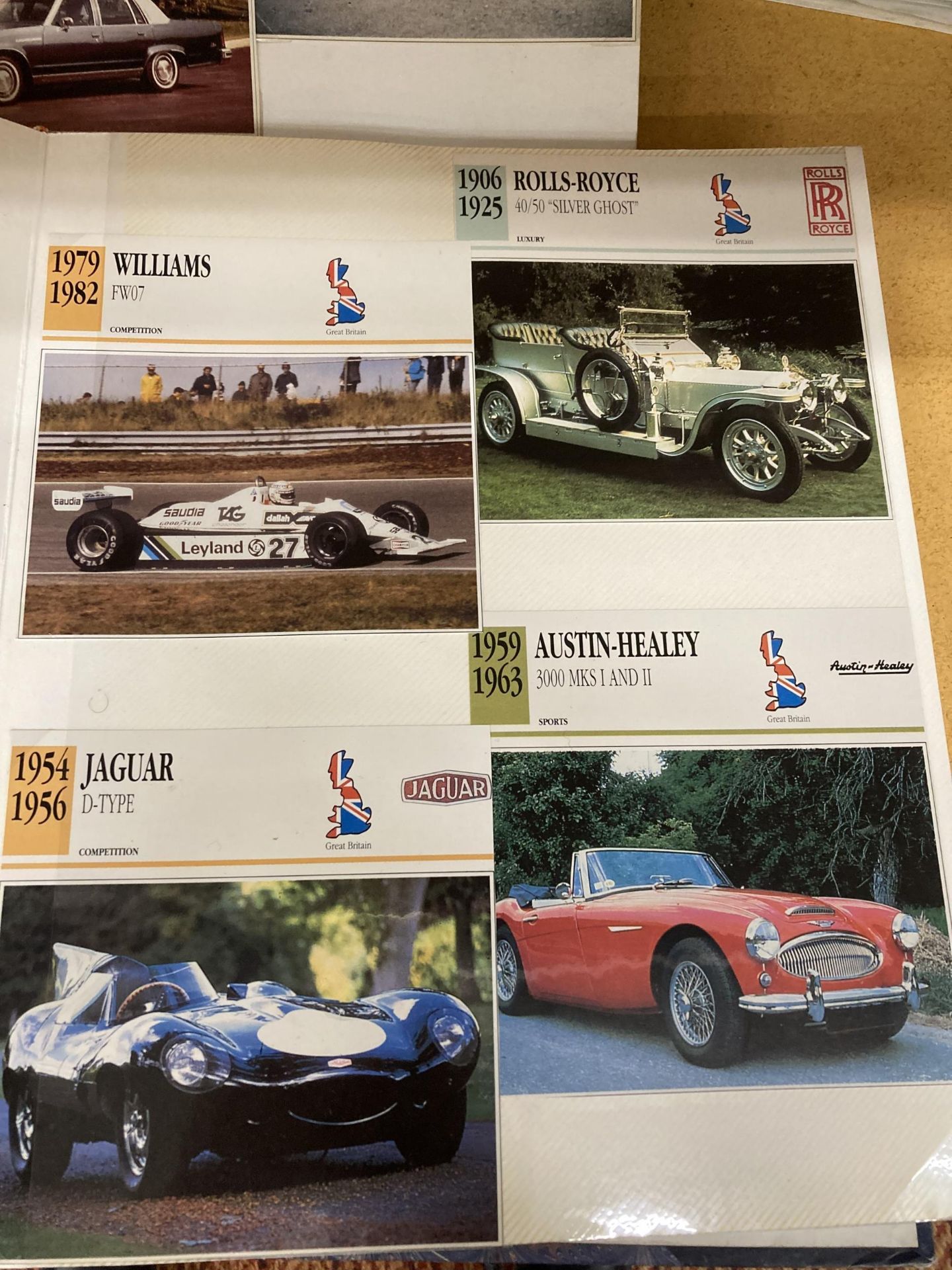 THREE ALBUMS CONTAINING APPROXIMATELY 645 VINTAGE CAR ELATED POSTCARDS IN THREE ALBUMS - Image 3 of 7