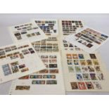 TEN PLUS SHEETS CONTAINING STAMPS FROM MALTA