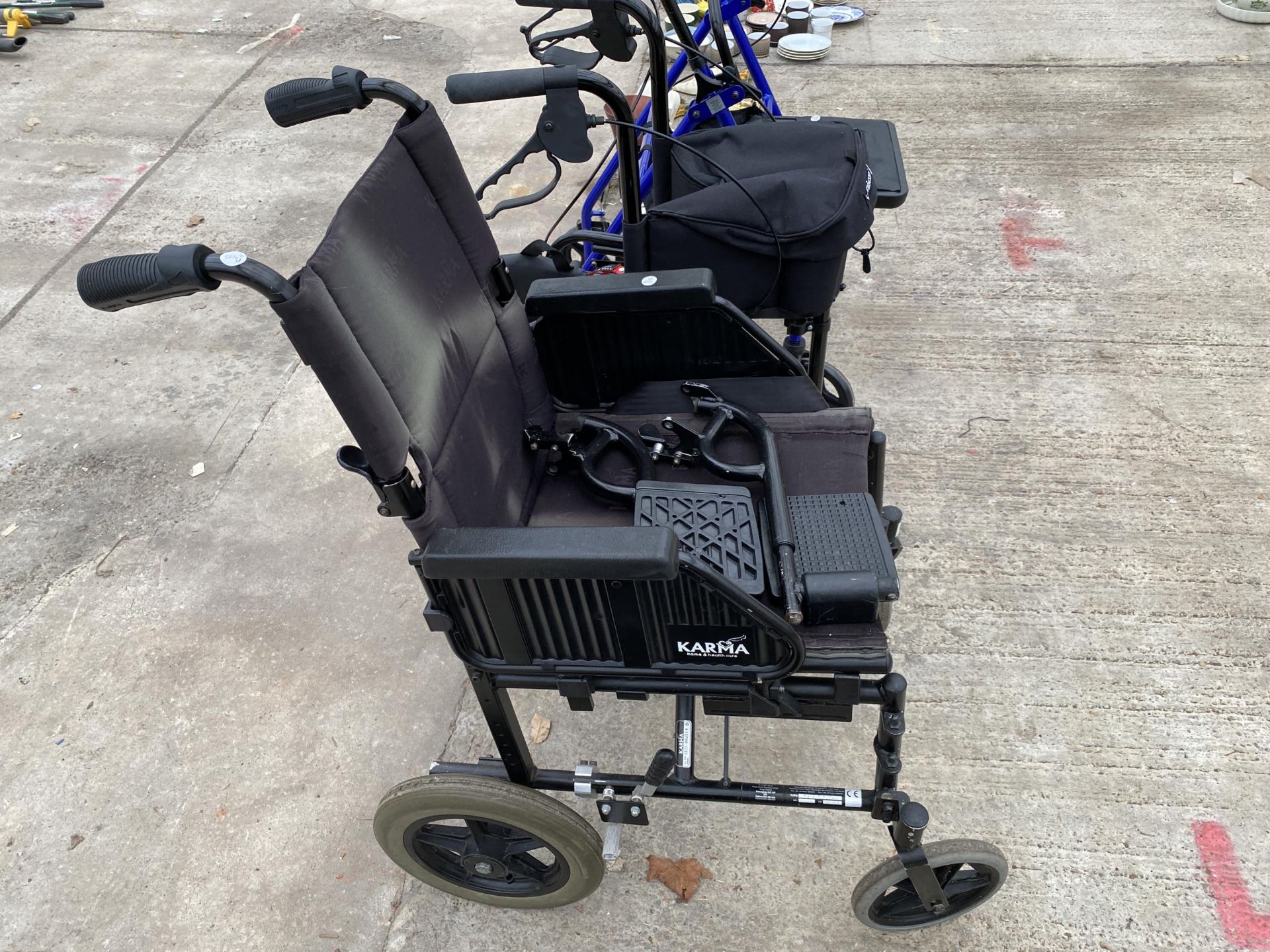 TWO MOBILITY AIDS AND A WHEEL CHAIR - Image 3 of 6