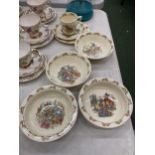 A COLLECTION OF ROYAL DOULTON 'BUNNYKINS' TO INCLUDE BOWLS AND A TRIO