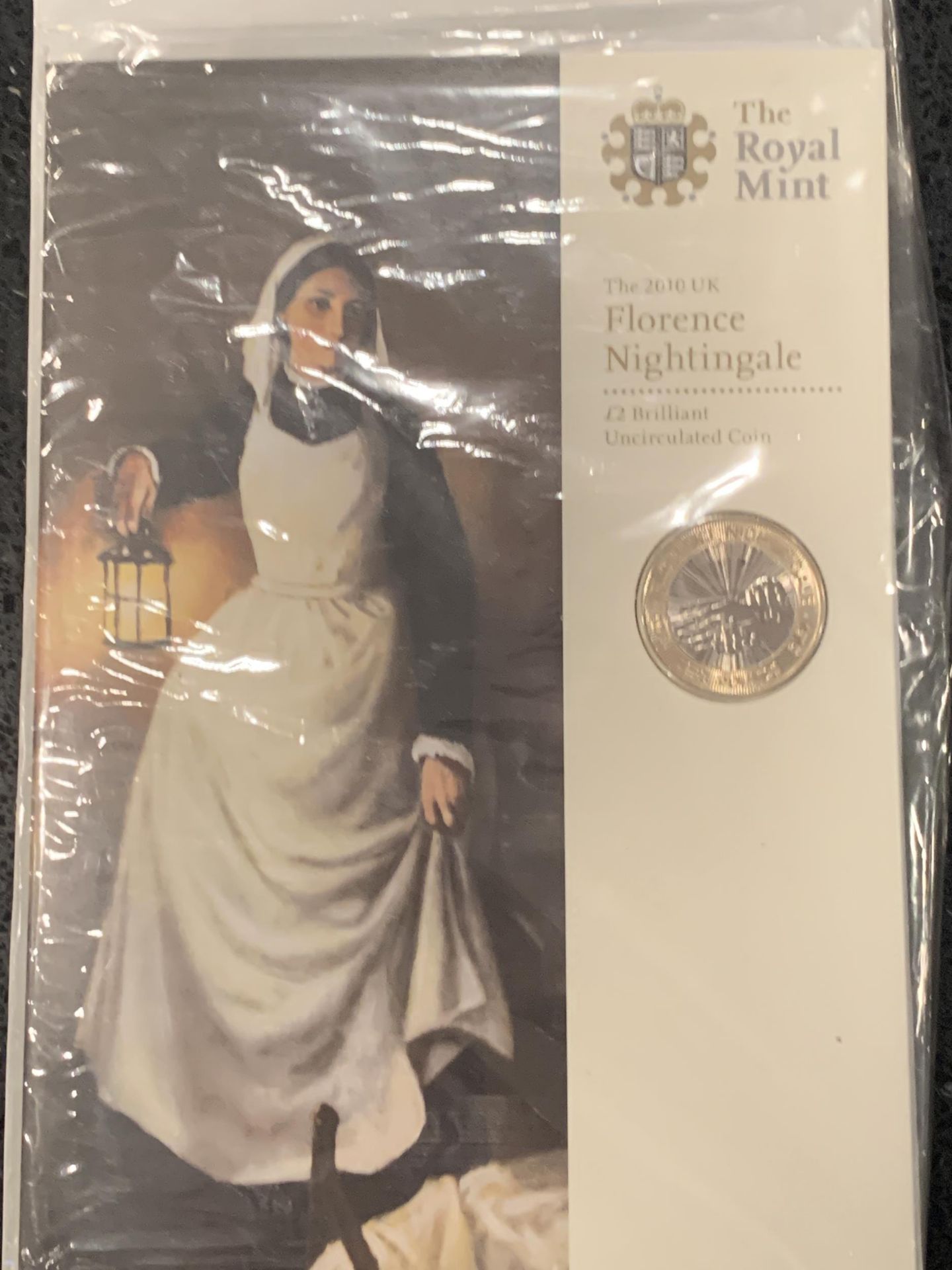 UK 2010 , FLORENCE NIGHTINGALE , £2 COIN PACK STILL SEALED .