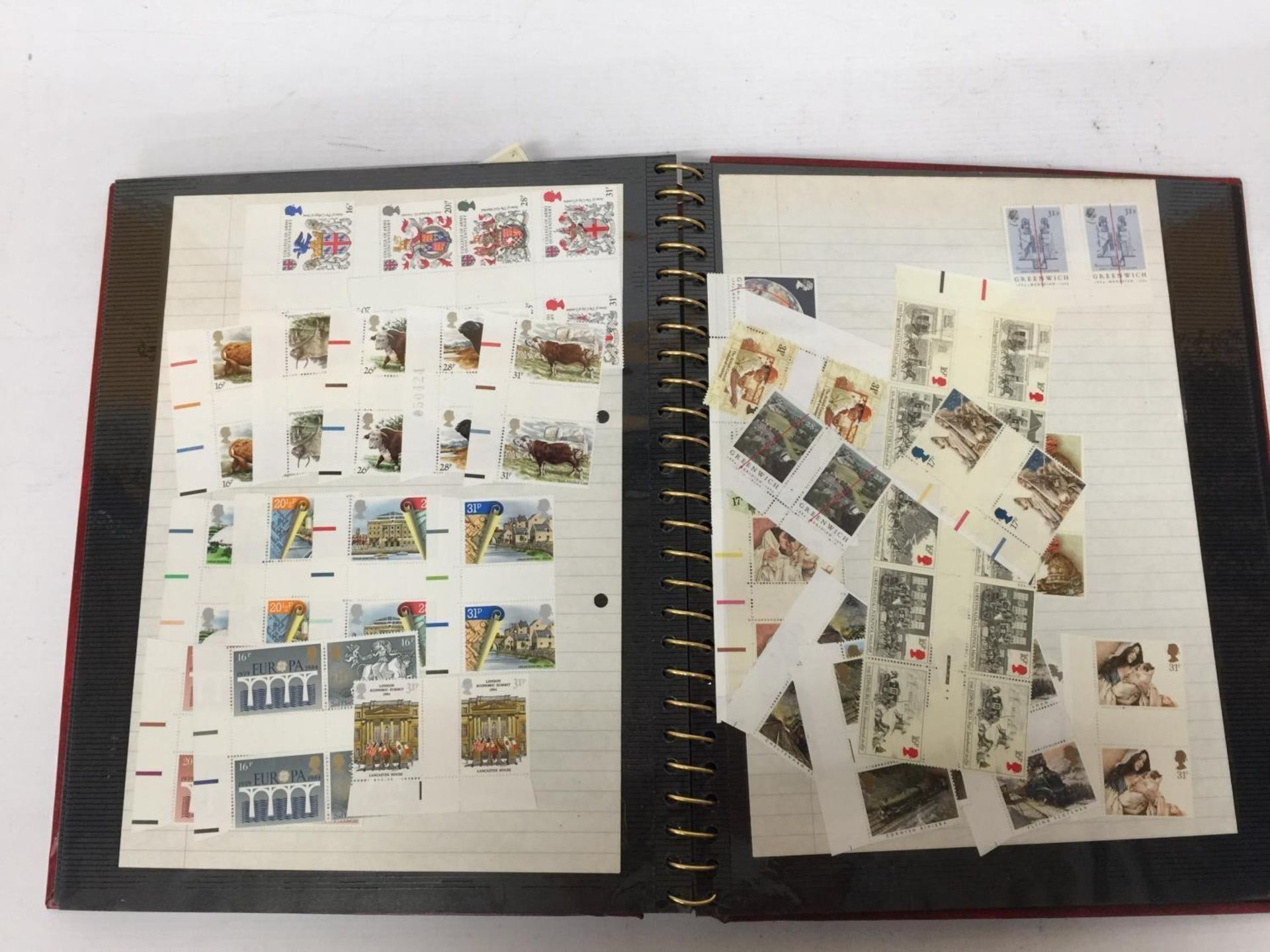 A STAMP ALBUM CONTAINING A LARGE QUANTITY OF BRITISH MINT STAMPS - Image 5 of 5