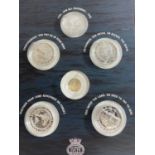 THE BATTLE OF THE ATLANTIC , 5 COIN SET OUT OF SET OF 6 . INCLUDES 1 X £20 COIN , 4 X HALF CROWNS