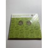 THE ROYAL MINT THE FLORAL 2013 UK £1 TWO COIN SETS, ENGLAND AND WALES