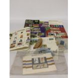 A QUANTITY OF BRITISH STAMP COLLECTOR'S BOOKS TOGETHER WITH A QUANTITY OF LOOSE STAMPS