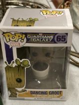 A GUARDIANS OF THE GALSXY, DANCING 'GROOT' BOBBLEHEAD BY FUNKO POP!