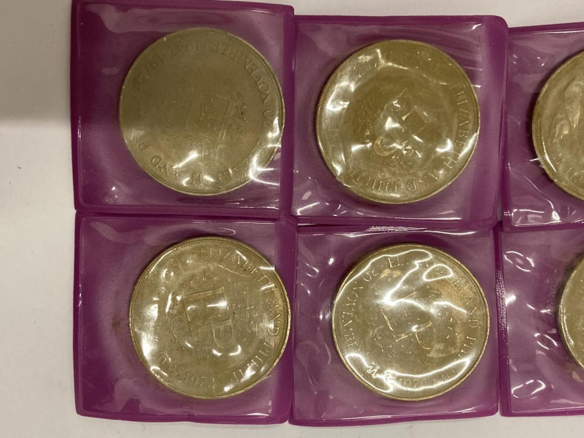 A COLLECTION OF TEN 1947-1972 QUEEN ELIZABETH & PHILIP COMMEMORATIVE COINS - Image 3 of 3