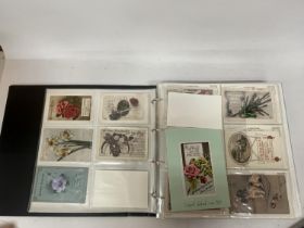 APPROXIMATELY 335 POSTCARDS RELATING TO GREETINGS, LITERACY AND MUSIC, MAPPING, MILITARY, NATURAL