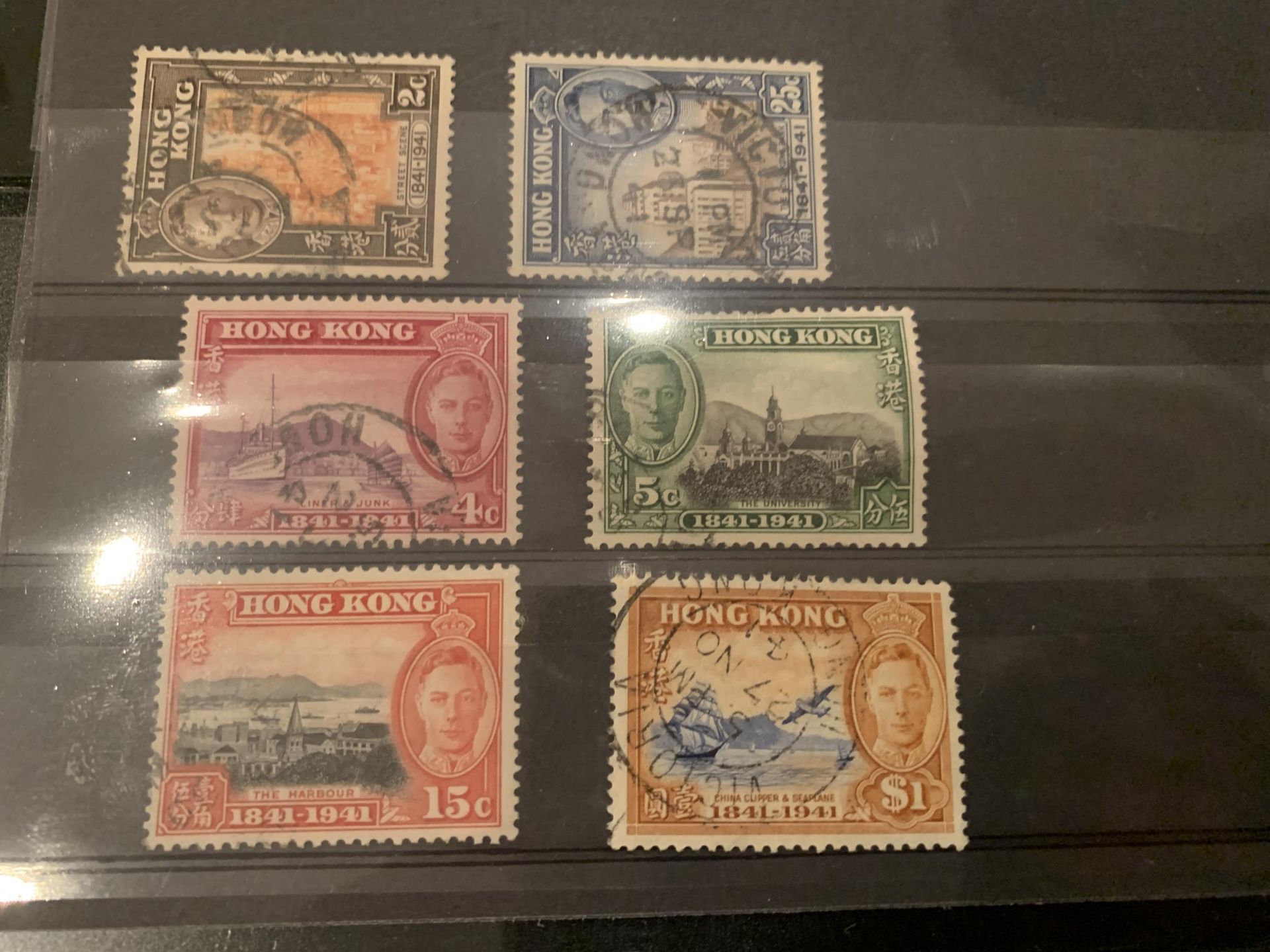 HONG KONG SELECTION , GV & GV1 . INCLUDES GV $2 & $3 , GV1 1941 CENTENARY SET , PLUS DEFINITIVES .. - Bild 3 aus 3