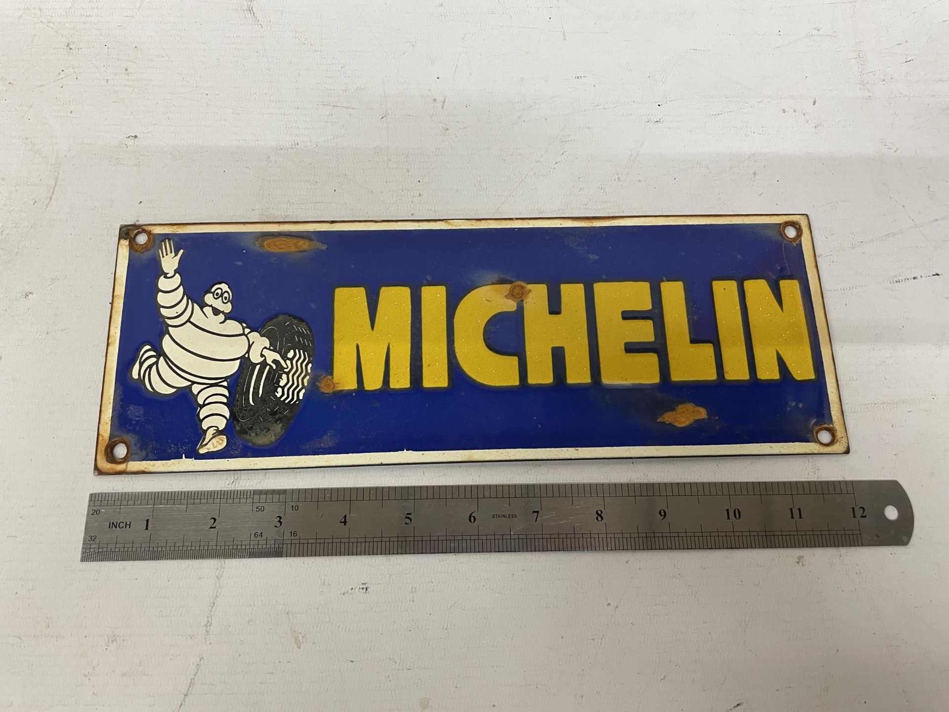 AN ENAMEL MICHELIN SIGN - Image 3 of 3