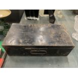 A VINTAGE METAL FIRST AIR BOX AND VINTAGE BOXED CONTENTS
