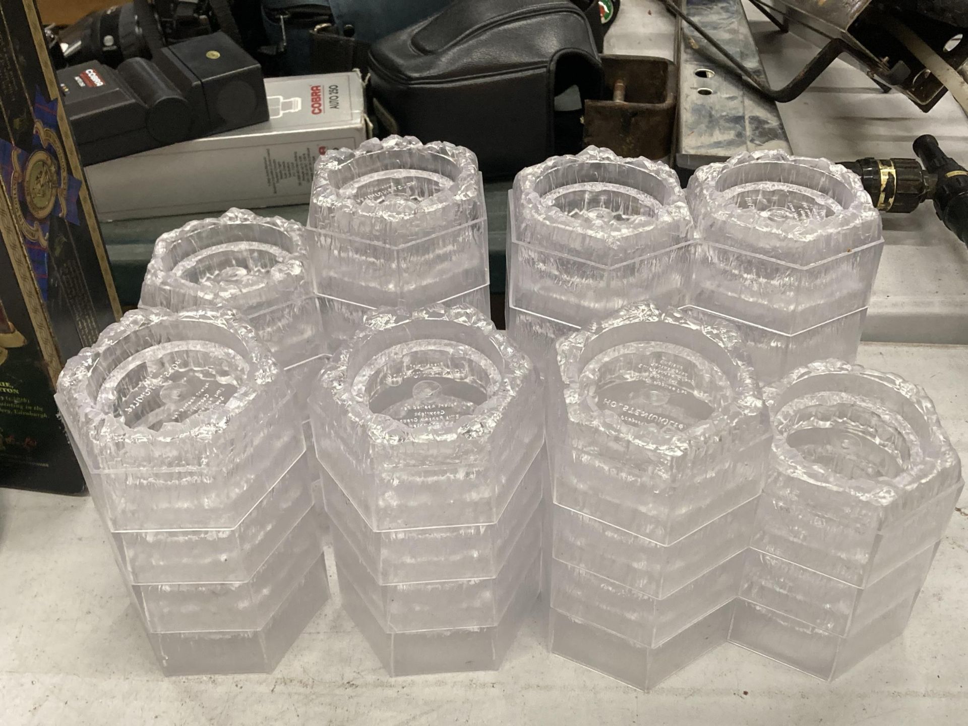 THIRTY FROSTED HOLSTEN BOTTLE HOLDERS