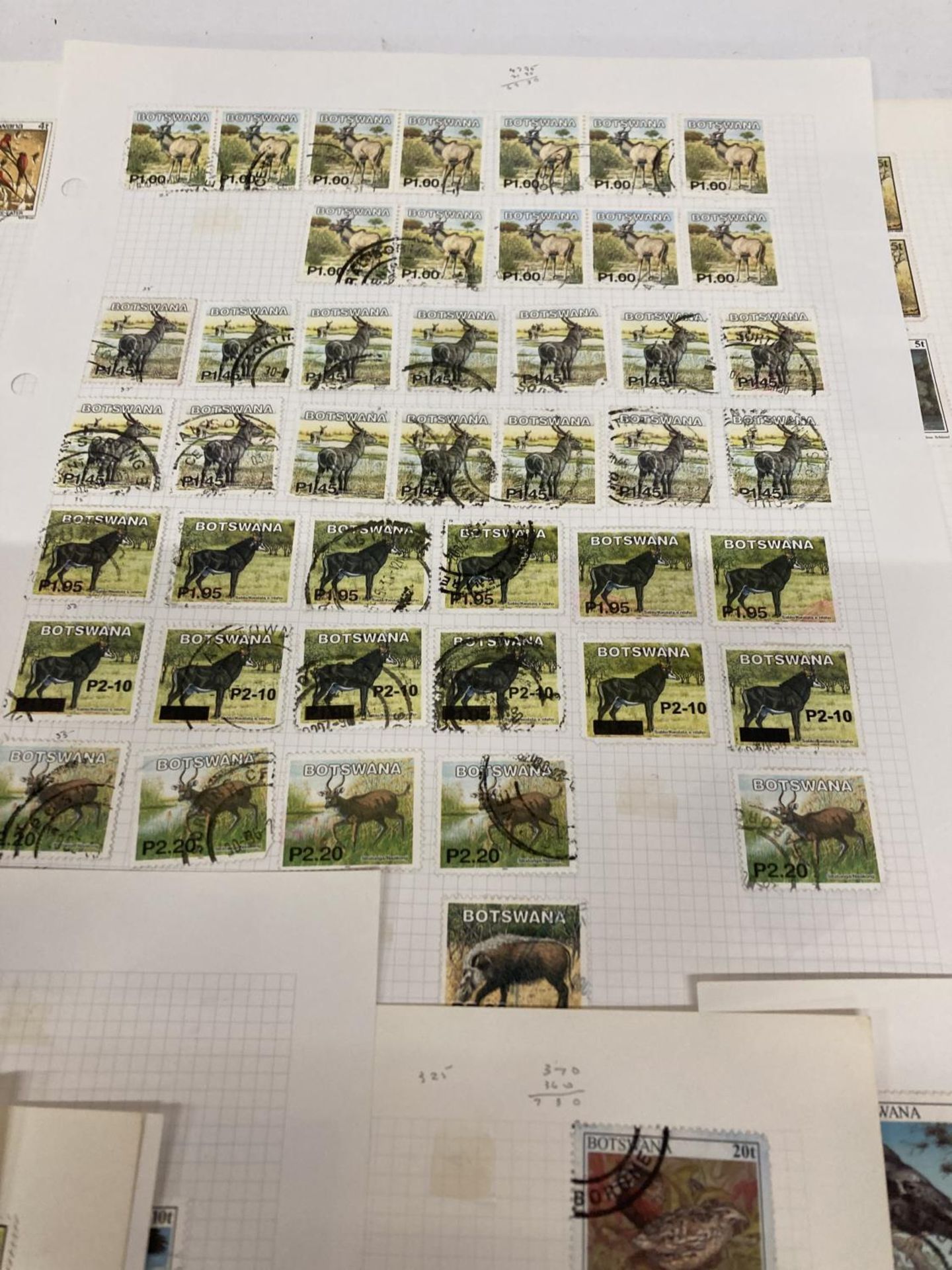 TEN PLUS SHEETS CONTAINING STAMPS FROM BOTSWANA - Image 6 of 6