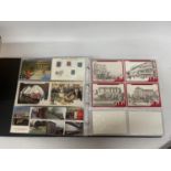 APPROXIMATELY 178 POSTCARDS RELATING TO POSTAL HISTORY AND POST OFFICE REGIONAL CARDS IN A FOLDER