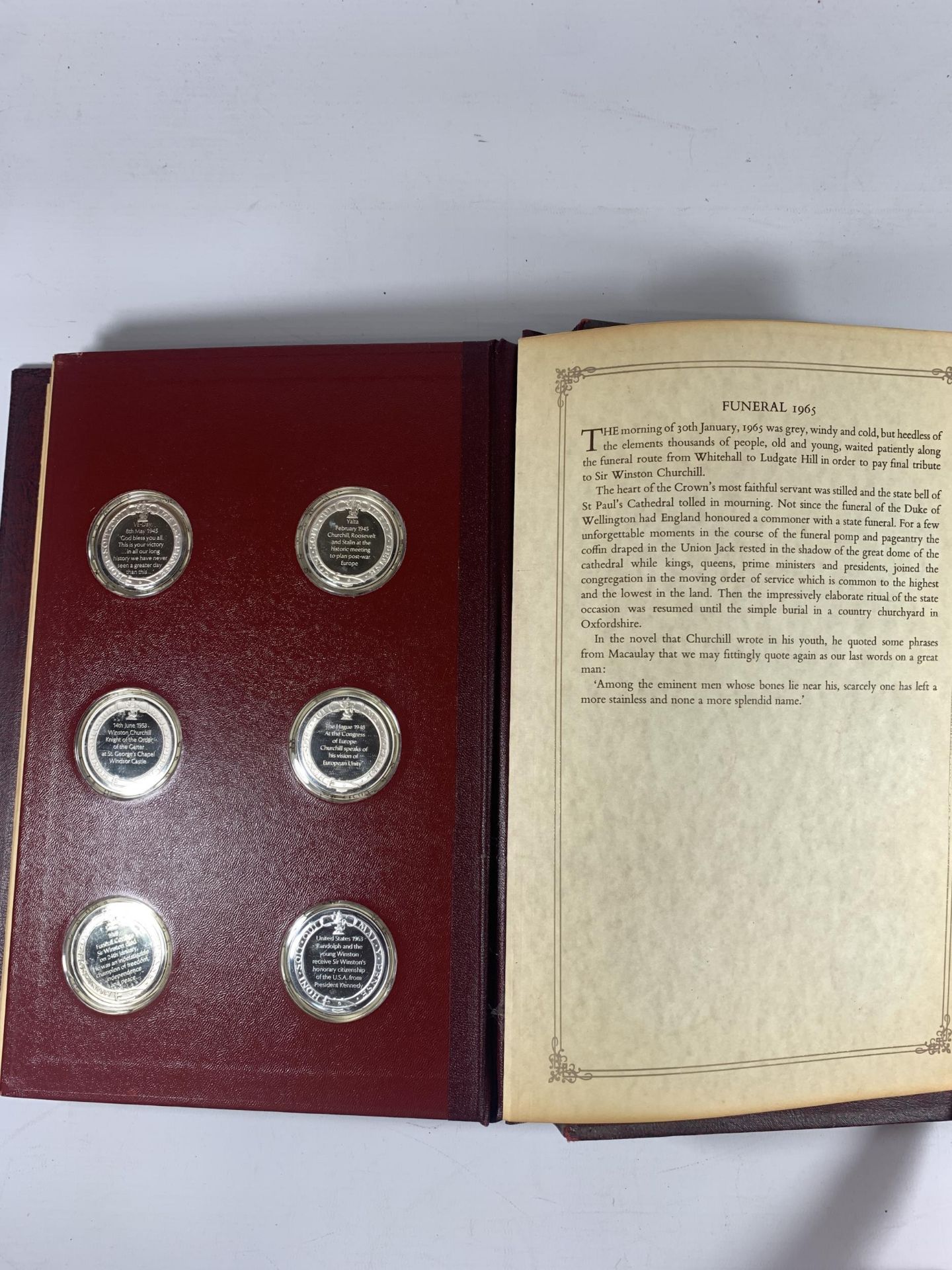 A STERLING SILVER PROOF WINSTON CHURCHILL TWENTY FOUR MEDAL SET, JOHN PINCHE WITH CERTIFICATE OF - Image 13 of 13