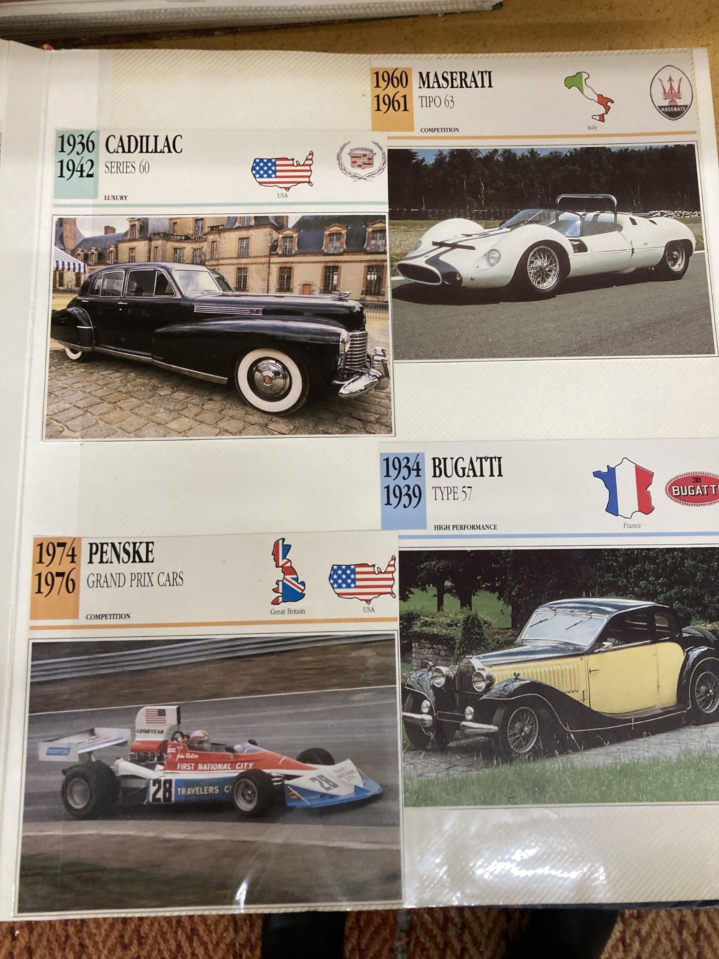 THREE ALBUMS CONTAINING APPROXIMATELY 645 VINTAGE CAR ELATED POSTCARDS IN THREE ALBUMS - Image 6 of 7