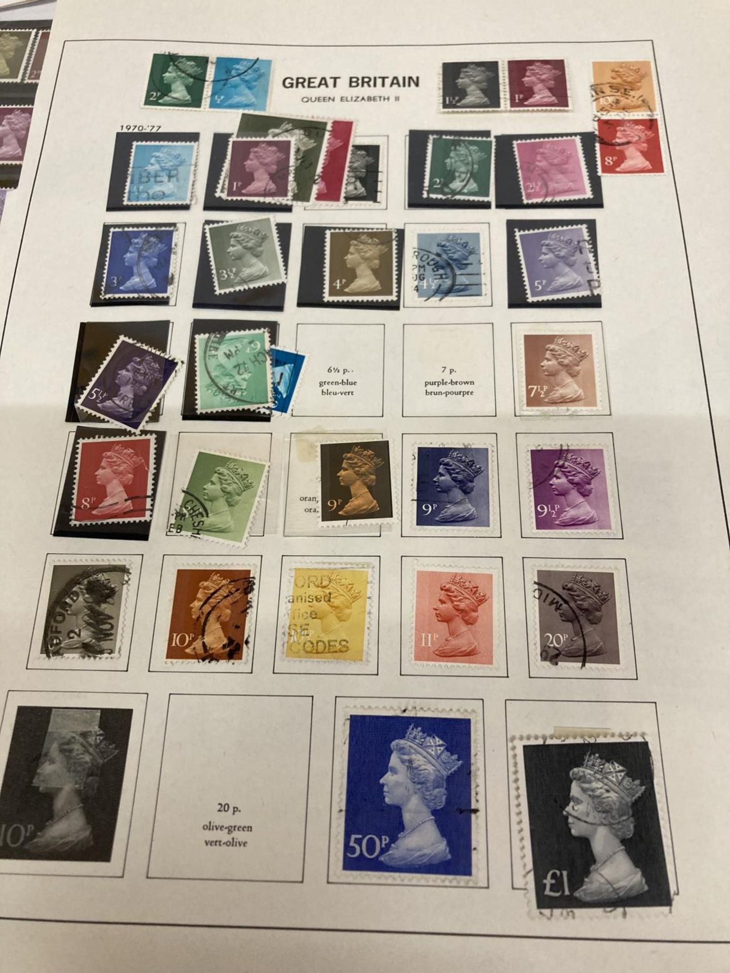 TEN PLUS SHEETS CONTAINING STAMPS FROM GREAT BRITAIN - Image 2 of 7