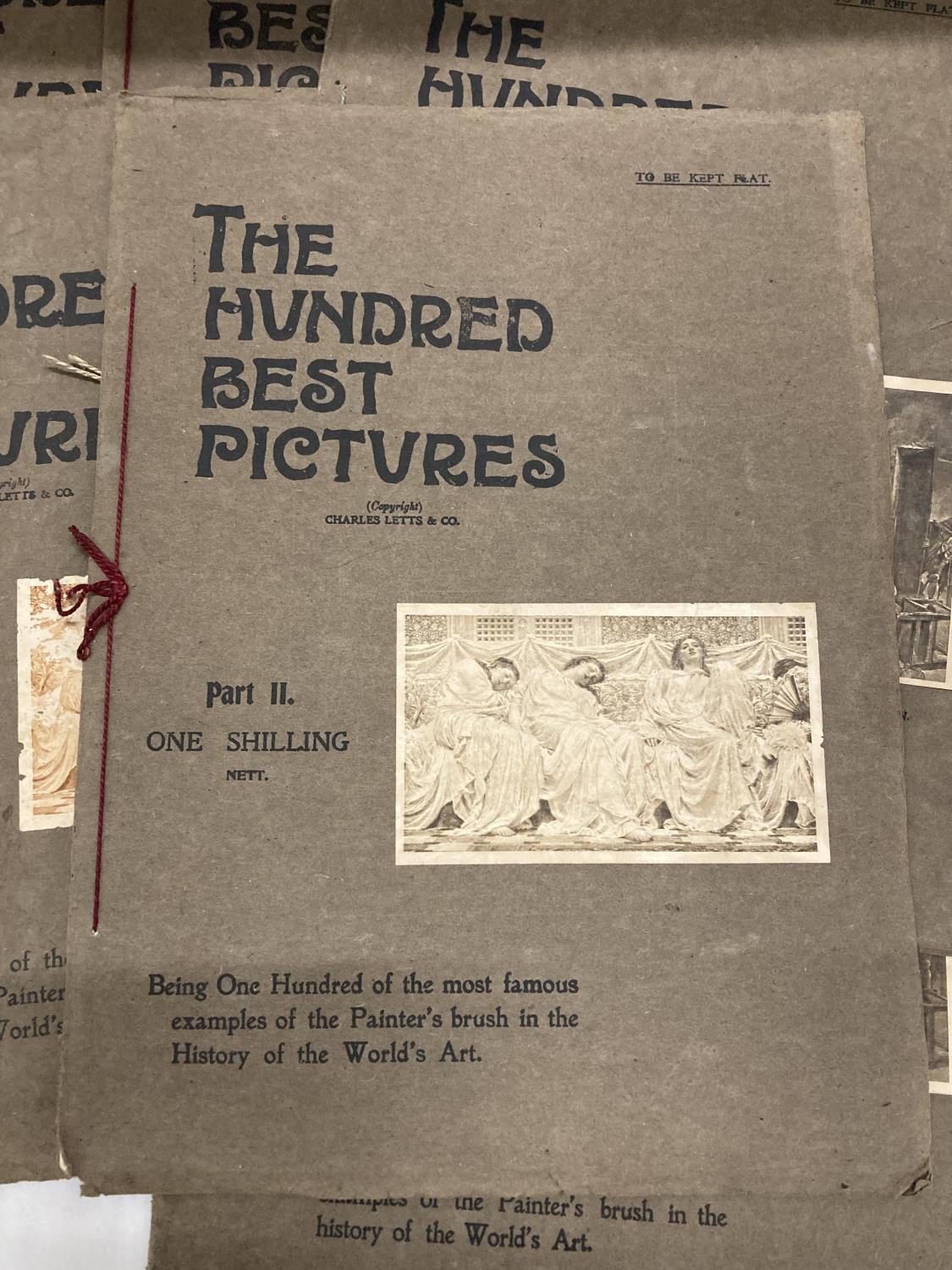 EIGHT VINTAGE 'THE HUNDRED BEST PICTURES' BOOKLETS - Image 2 of 4