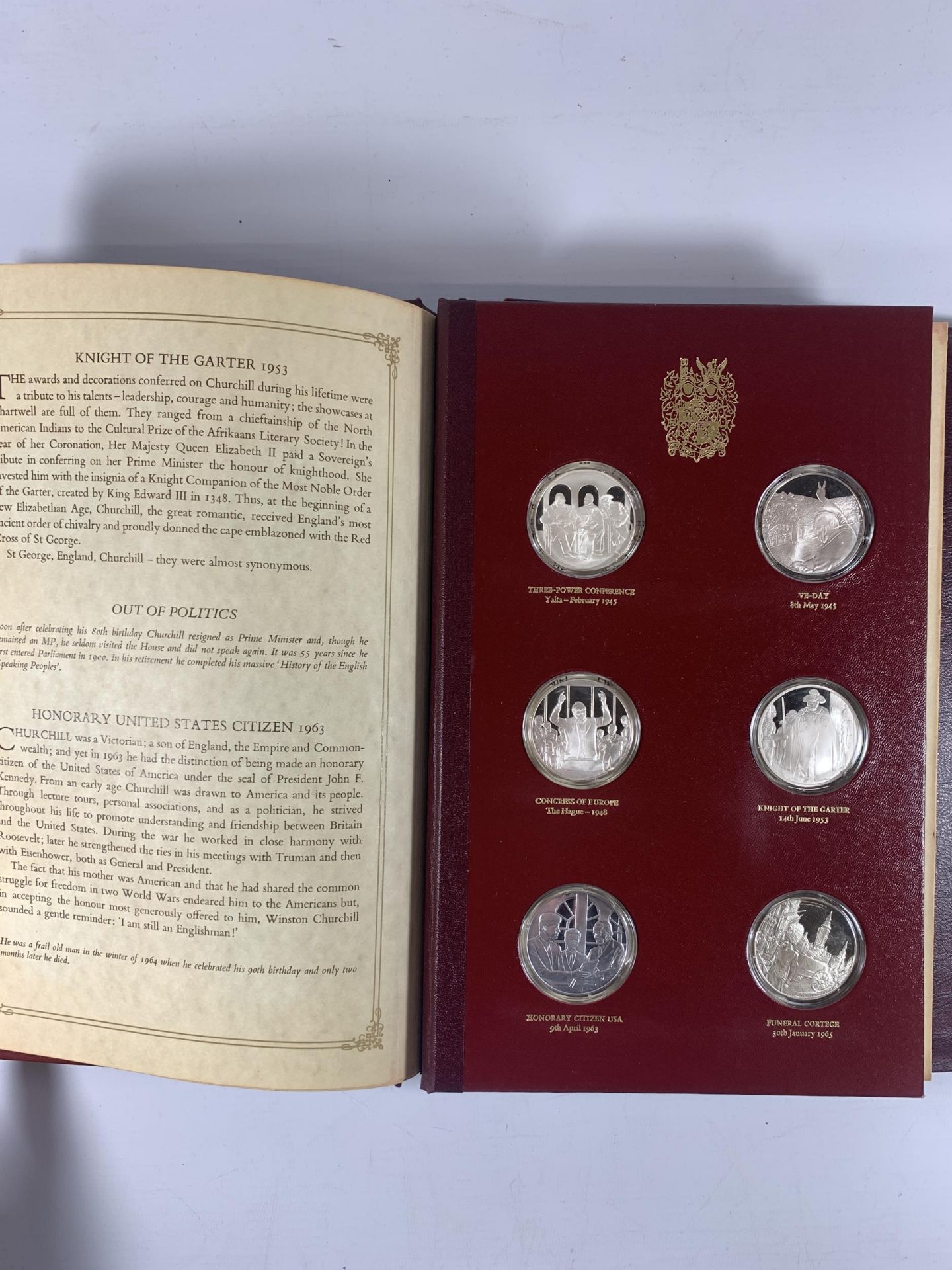 A STERLING SILVER PROOF WINSTON CHURCHILL TWENTY FOUR MEDAL SET, JOHN PINCHE WITH CERTIFICATE OF - Image 11 of 13