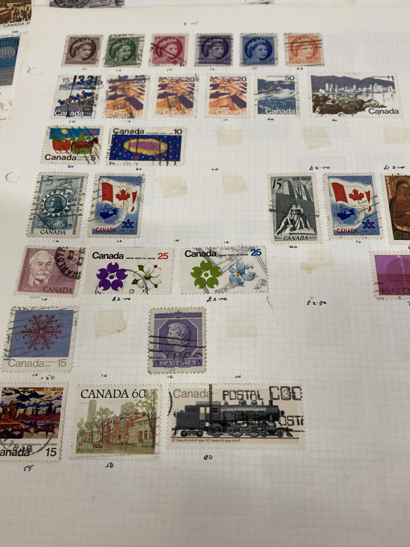 TEN PLUS SHEETS CONTAINING STAMPS FROM CANADA - Image 7 of 7