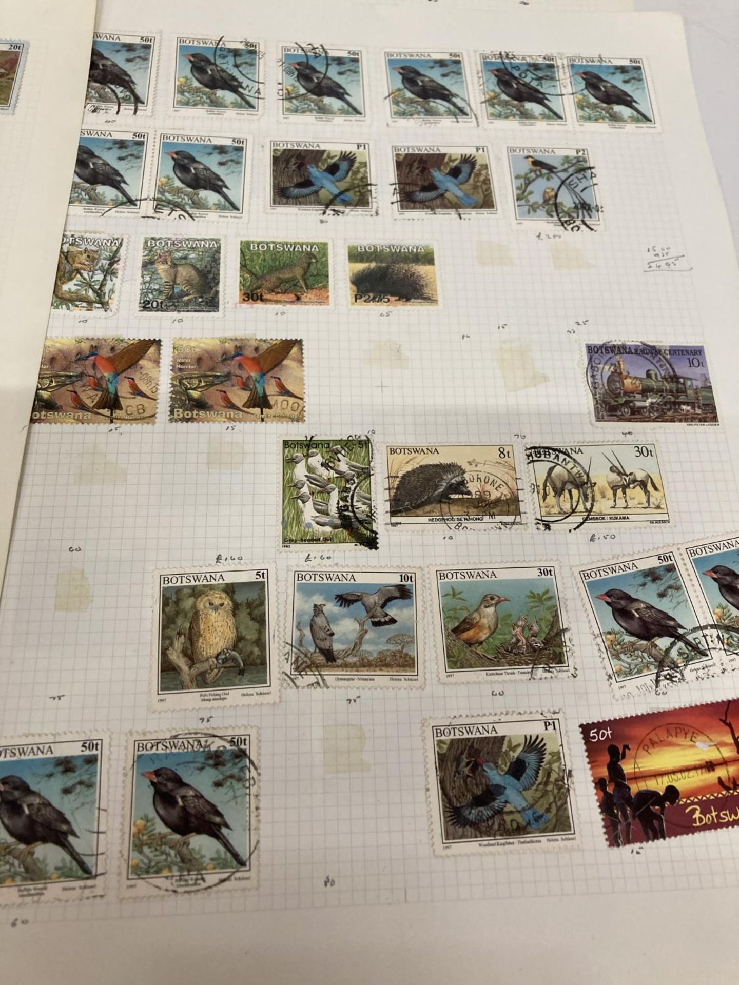 TEN PLUS SHEETS CONTAINING STAMPS FROM BOTSWANA - Image 5 of 6