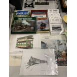 A COLLECTION OF RAILWAY RELATED ITEMS, PRINTS, BOOKS ETC