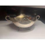 A MARKED 800 SILVER TWIN HANDLED DISH