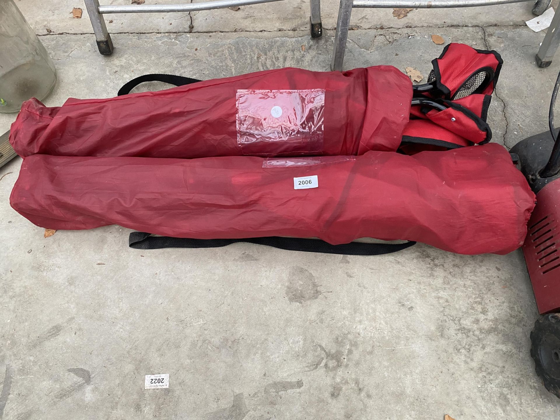 TWO FOLDING CAMPING CHAIRS WITH CARRY BAGS