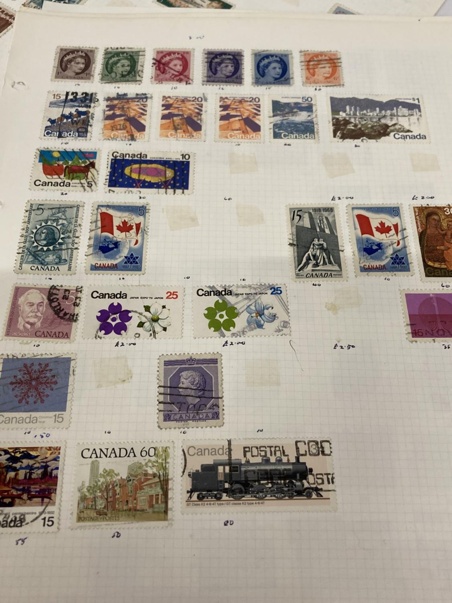 TEN PLUS SHEETS CONTAINING STAMPS FROM CANADA - Image 3 of 7