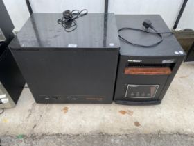 AN NEC SUBWOOFER AND AN ECO QUARTZ HEATER