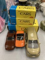 THREE BOXED CORGI 'A CENTURY OF CARS' TO INCLUDE A PORSCHE 928 GT, 914 AND A NISSAN PRAIRIE