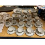 A PORTMEIRION BOTANIC GARDEN PART TEA SET, CUPS, SAUCERS, PLATES ETC