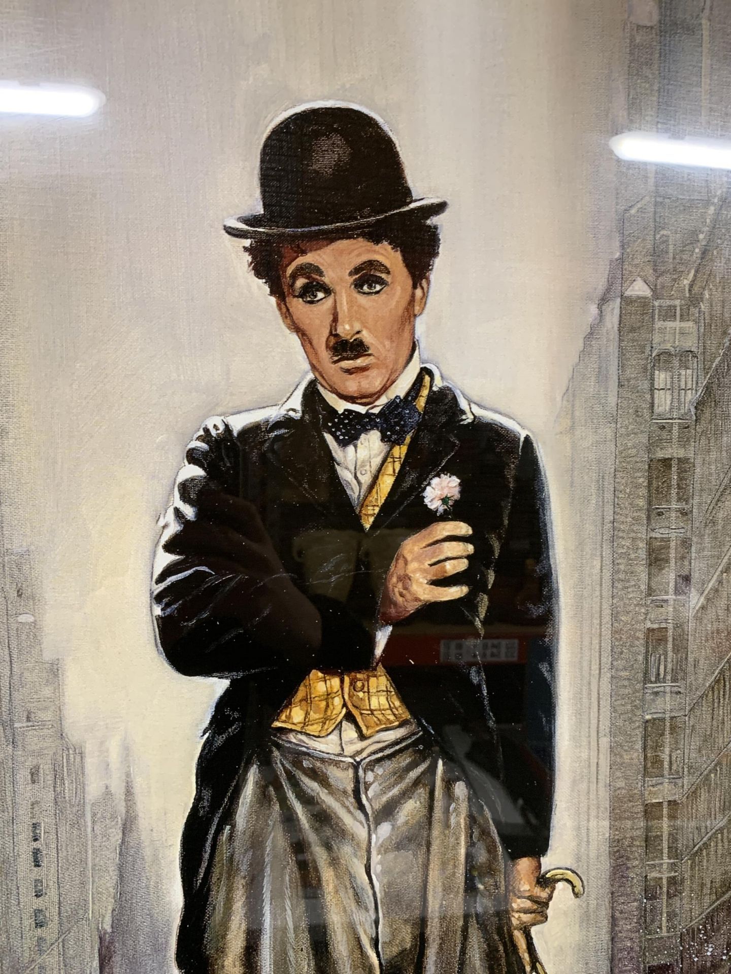 A FRAMED CHARLIE CHAPLIN PRINT - Image 2 of 3