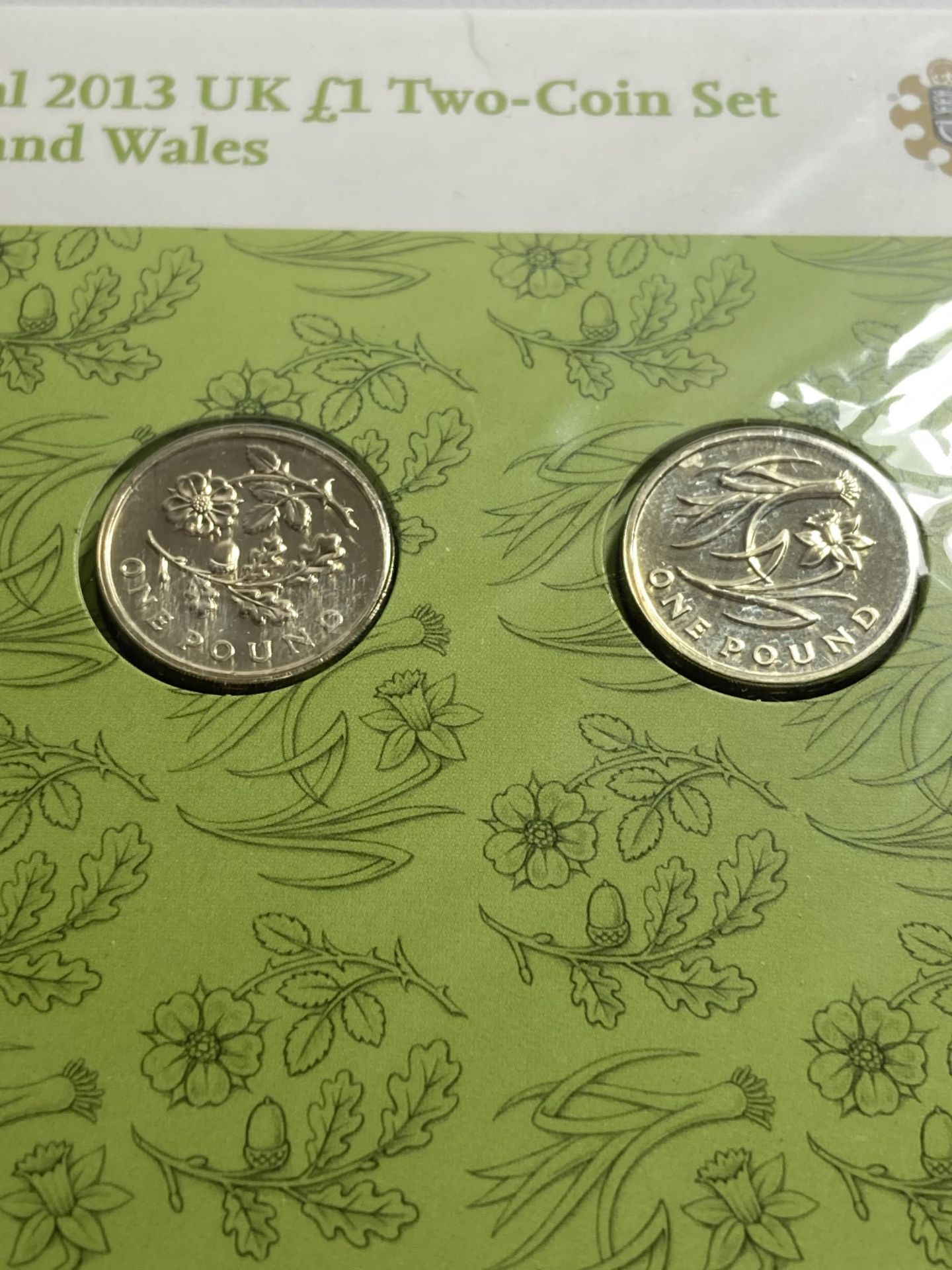 THE ROYAL MINT THE FLORAL 2013 UK £1 TWO COIN SETS, ENGLAND AND WALES - Image 2 of 2