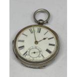 A SILVER POCKET WATCH