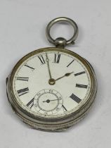 A SILVER POCKET WATCH