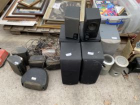 A LARGE ASSORTMENT OF SPEAKERS TO INCLUDE TOSHIBA AND JVC ETC