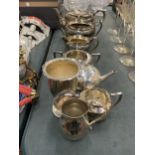 A GROUP OF VINTAGE SILVER PLATED TEAWARES