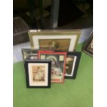 A GROUP OF FRAMED PRINTS, RELIGIOUS EXAMPLES ETC