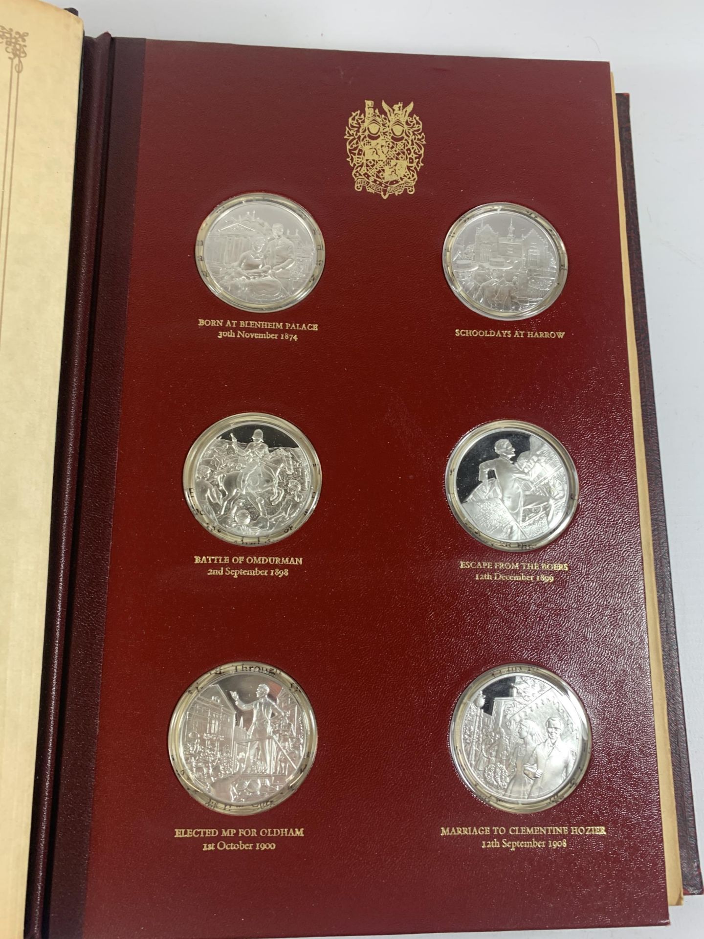 A STERLING SILVER PROOF WINSTON CHURCHILL TWENTY FOUR MEDAL SET, JOHN PINCHE WITH CERTIFICATE OF - Image 4 of 13