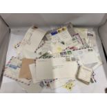 A QUANTITY OF STAMPS AND FIRST DAY COVERS