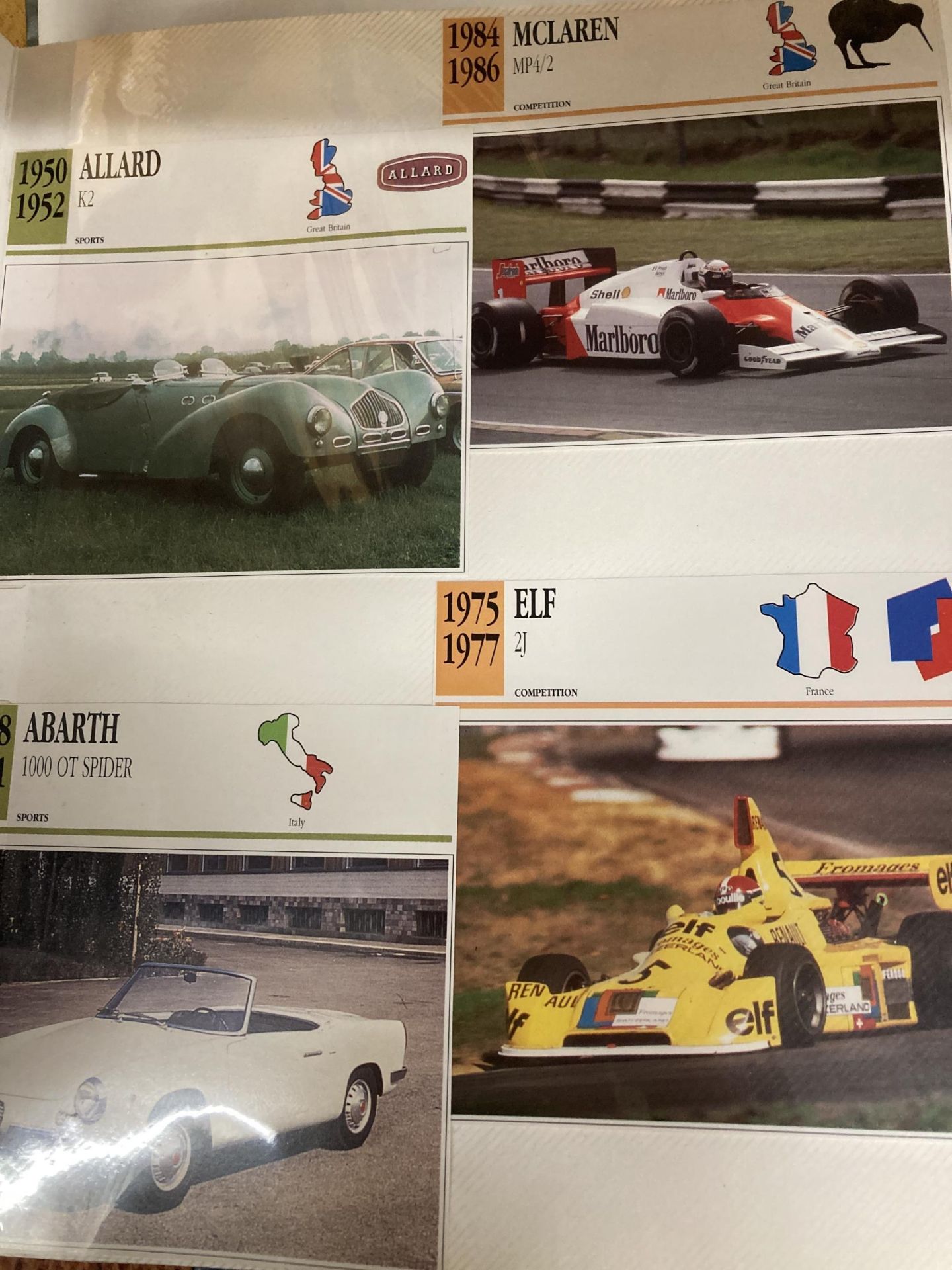 THREE ALBUMS CONTAINING APPROXIMATELY 645 VINTAGE CAR ELATED POSTCARDS IN THREE ALBUMS - Image 2 of 7