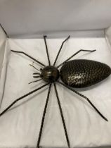 A LARGE METAL SPIDER