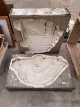 TWO VINTAGE VW SIGN MAKING MOULDS