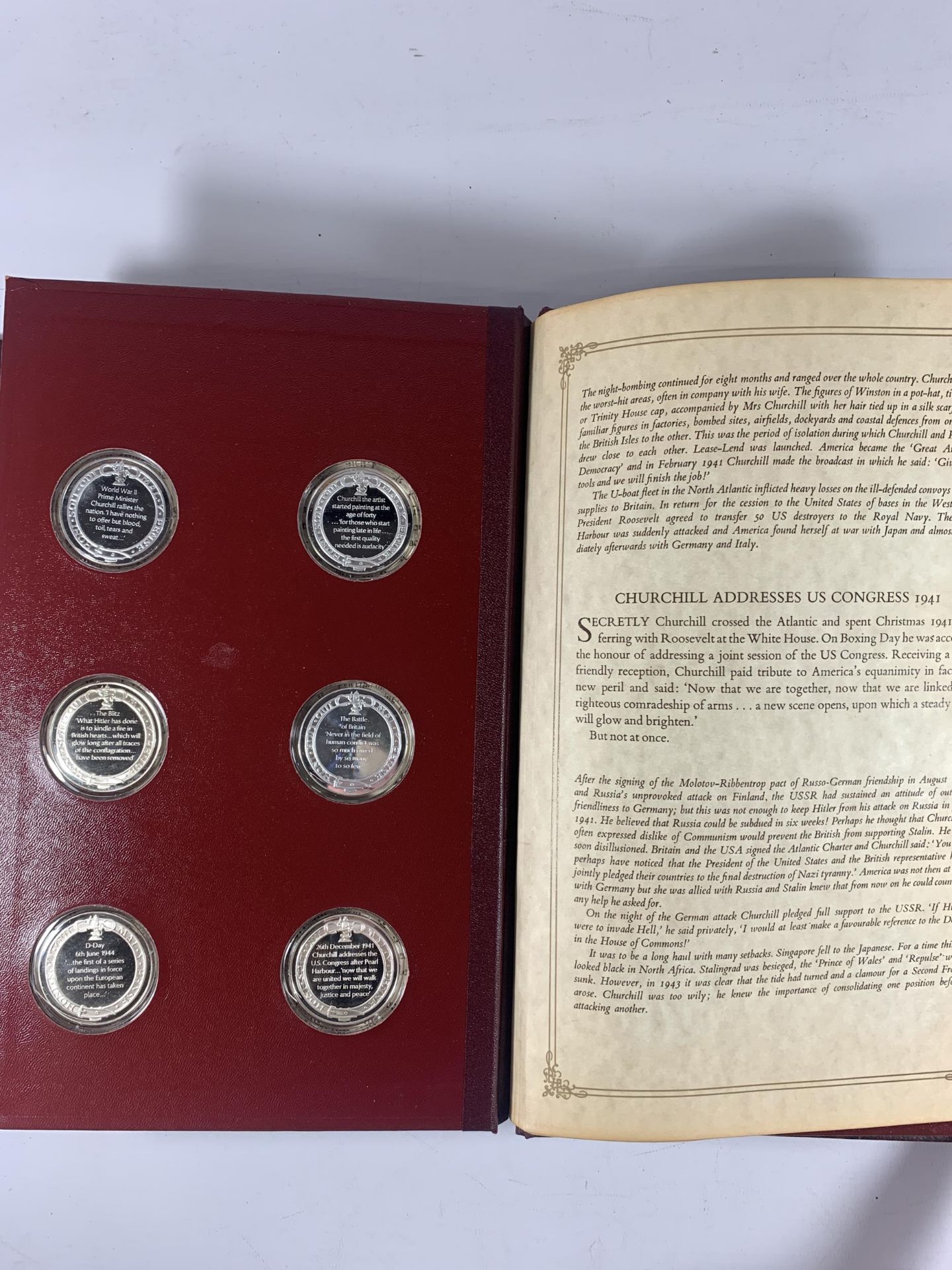 A STERLING SILVER PROOF WINSTON CHURCHILL TWENTY FOUR MEDAL SET, JOHN PINCHE WITH CERTIFICATE OF - Image 10 of 13