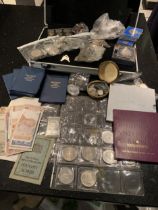 AN ALUMINIUM CASE ( WITH KEY ) , HOUSING A SELECTION OF UK AND COMMONWEALTH 1953 CROWNS , PLUS ’87 &